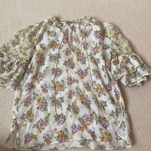 Alice and Olivia floral blouse.